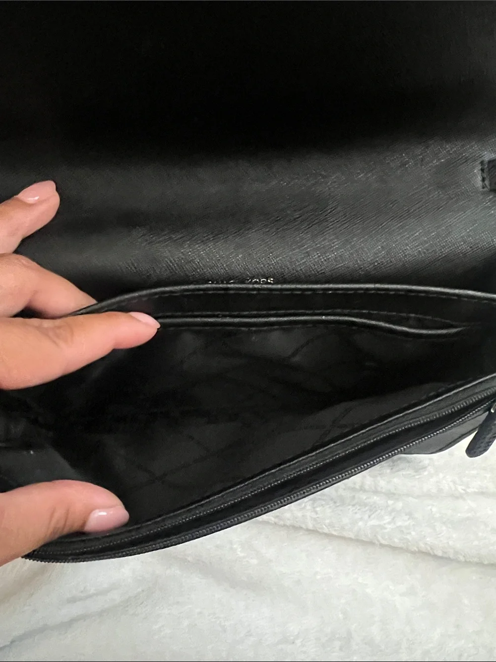 Michael Kors Black Crossbody Bag with Gold Chain Strap
